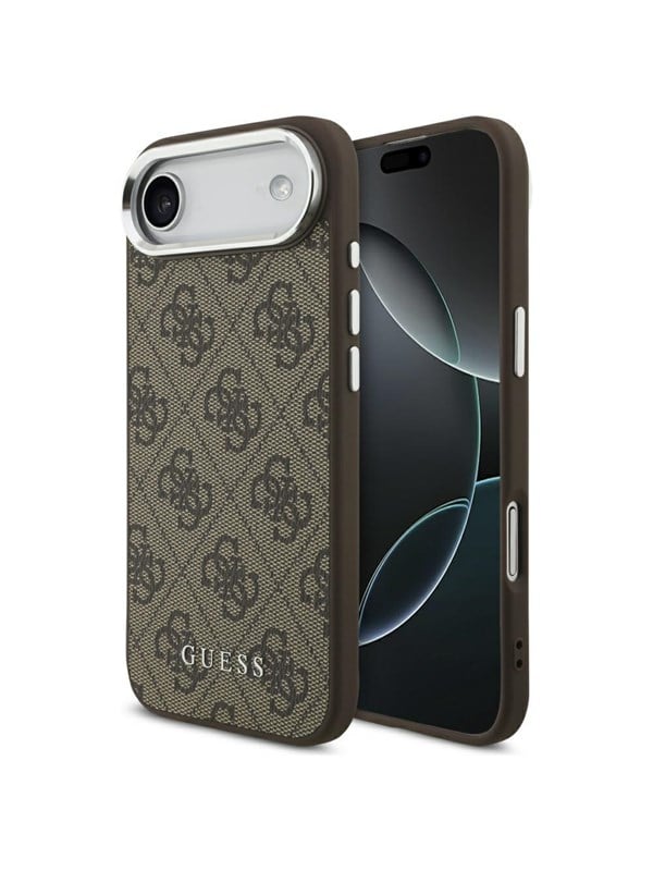 GUESS 4G Classic Logo MagSafe Case for iPhone Air - Brown