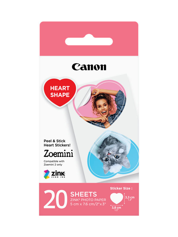 Canon Zink Heart paper - 20 sheets