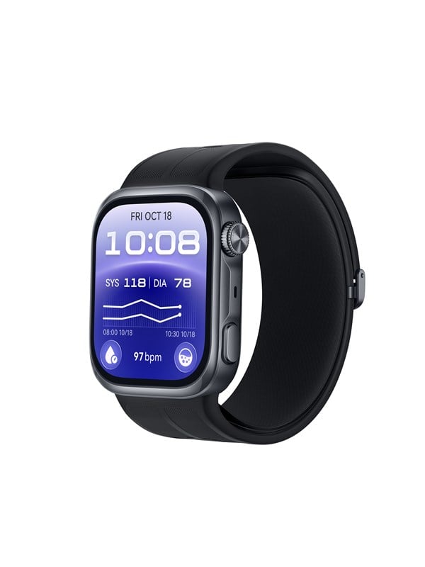 Huawei Watch D3 - Black with Black HNBR strap