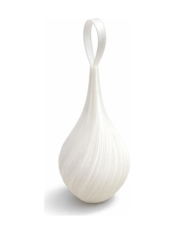 Simiu - Ornis - Tropfen-Weihnachtsornament - Wei - 9 cm hoch - 2 Stk