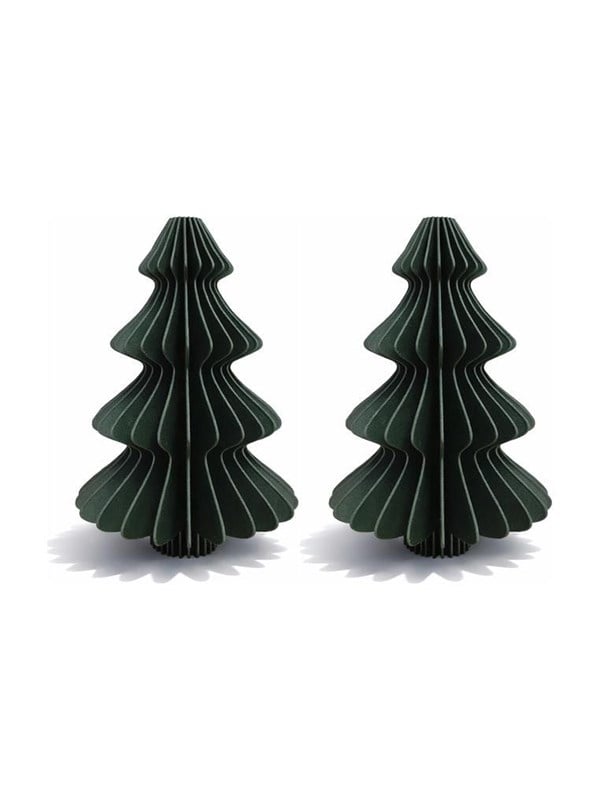 Simiu - Weihnachtsanhnger - 6 cm - Tannenbaum - Grn - 2er-Pack
