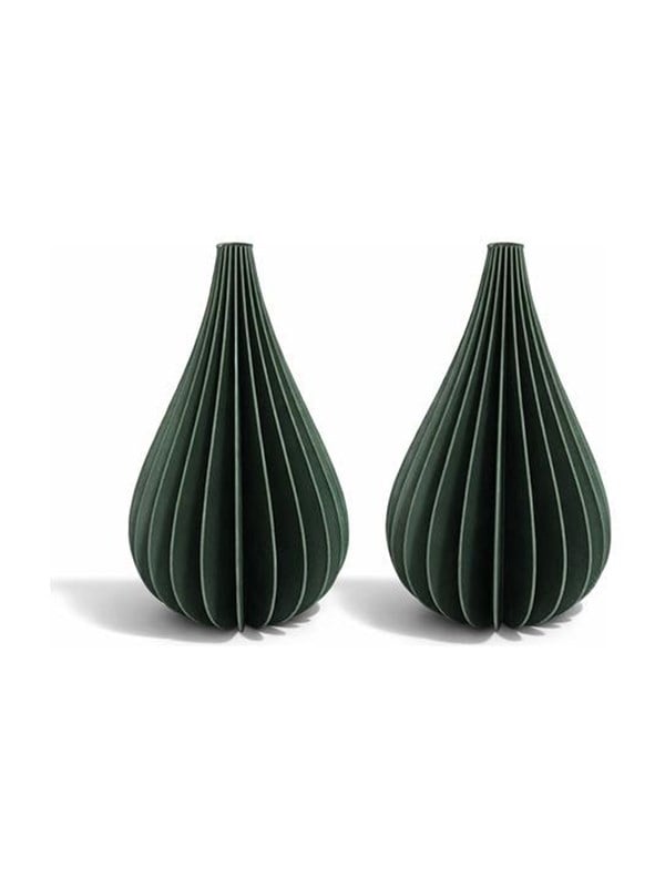 Simiu - Weihnachtsanhnger - 6 cm - Tropfen - Grn - 2er-Pack