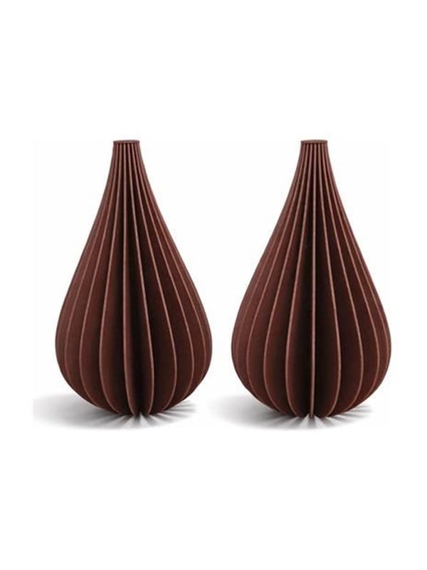 Simiu - Weihnachtsanhnger - 6 cm - Tropfen - Bordeauxrot - 2er-Pack