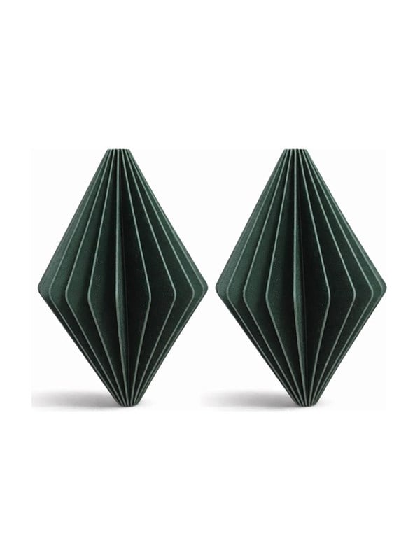 Simiu - Weihnachtsanhnger - 6 cm - Diamant - Grn - 2er-Pack