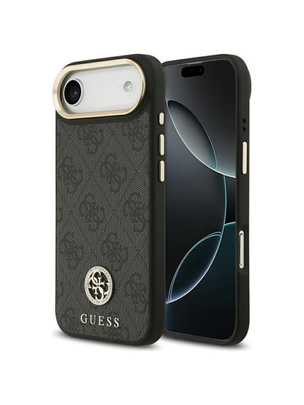 GUESS 4G Strass Logo MagSafe case for iPhone Air - black