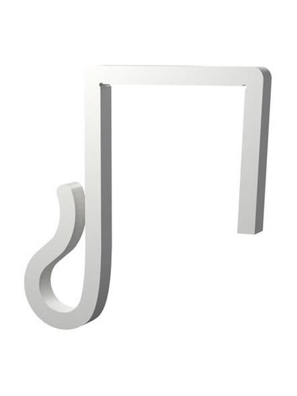 Light Solutions Lichterketten-Clips  Fr Weihnachtslichter und Lichterketten am Zaun - 25mm - Wei - 20 Stk
