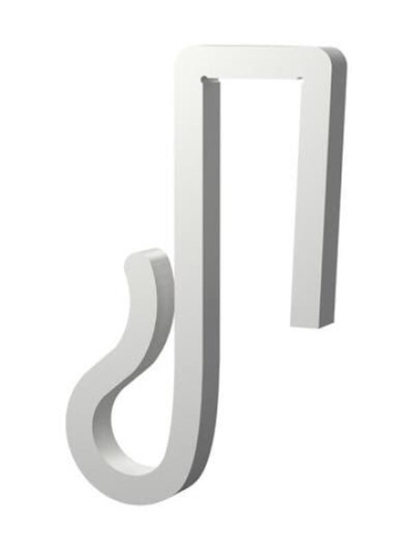 Light Solutions Lichterketten-Clips  Fr Weihnachtslichter und Lichterketten am Zaun - 10mm - Wei - 20 Stk