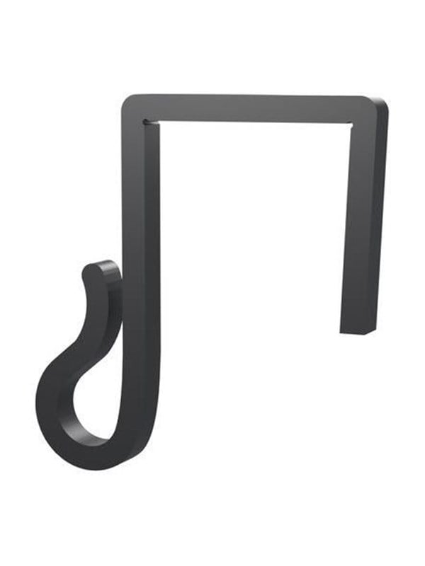 Light Solutions Lichterketten-Clips  Fr Weihnachtslichter und Lichterketten am Zaun - 25mm - Schwarz - 20 Stk