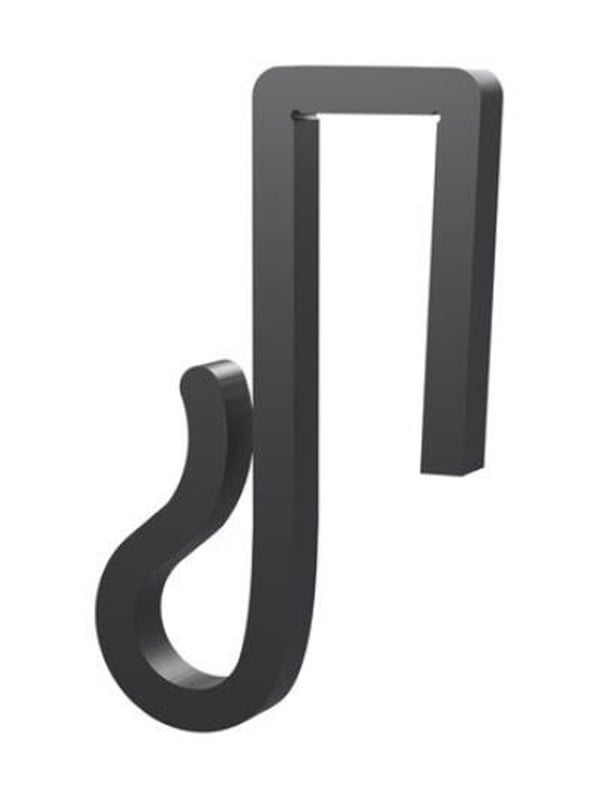 Light Solutions Lichterketten-Clips  Fr Weihnachtslichter und Lichterketten am Zaun - 10mm - Schwarz - 20 Stk
