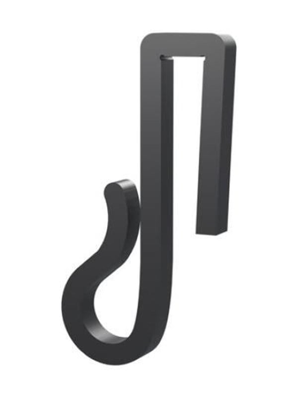 Light Solutions Lichterketten-Clips  Fr Weihnachtslichter und Lichterketten am Zaun - 6mm - Schwarz - 20 Stk