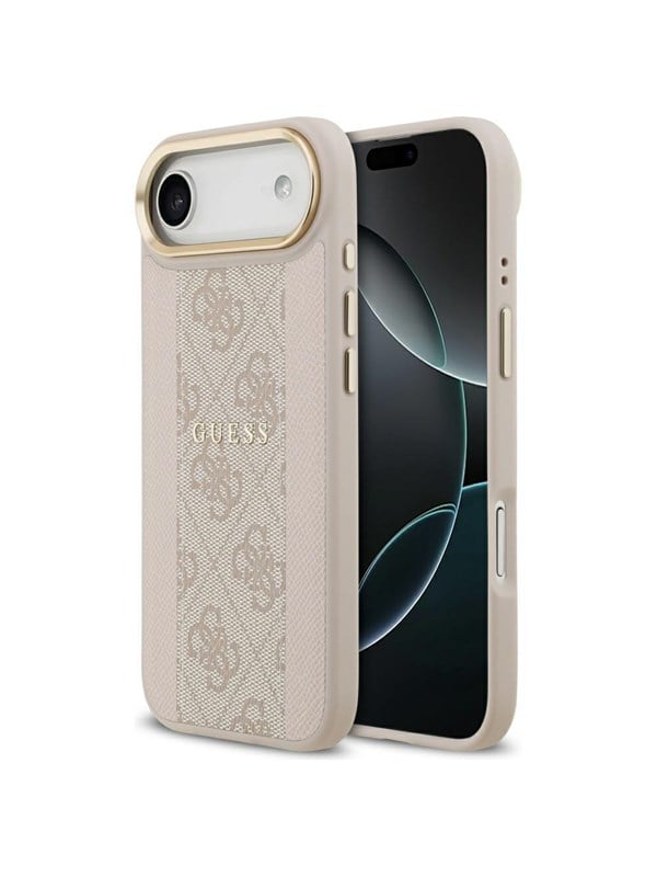 GUESS 4G Stripe MagSafe Case for iPhone Air - Pink