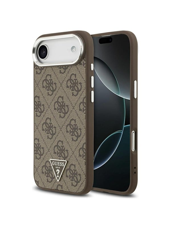 GUESS 4G Triangle Logo MagSafe case for iPhone Air - brown