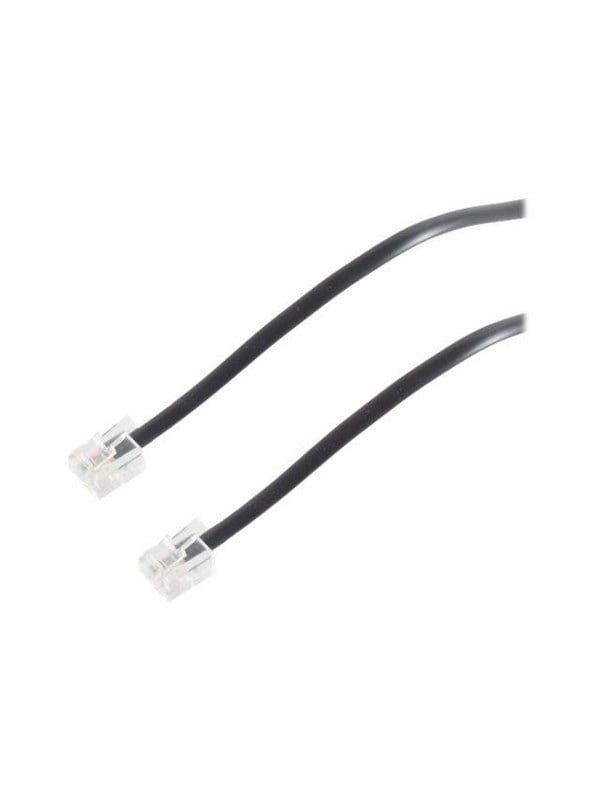 Helos S-Impuls phone cable - 15 m - black - Schwarz - 1m