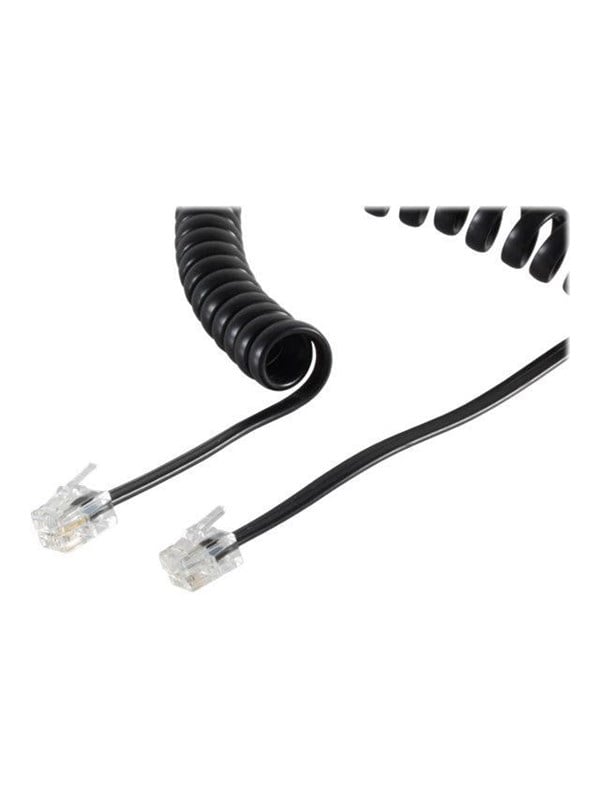 SCONN S-Impuls phone cable - 10 m - black - Schwarz - 10m