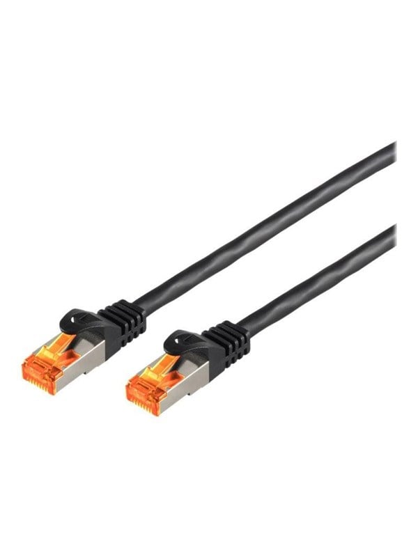 SCONN S-Impuls patch cable - 15 m - black - Schwarz - 15m