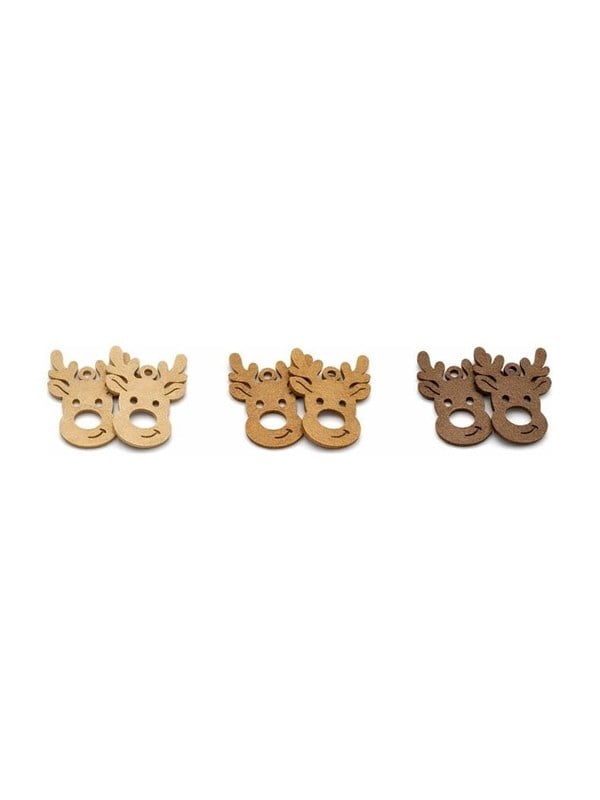 Mumi3D Geschenkdeko - Rentier - 6 Stk