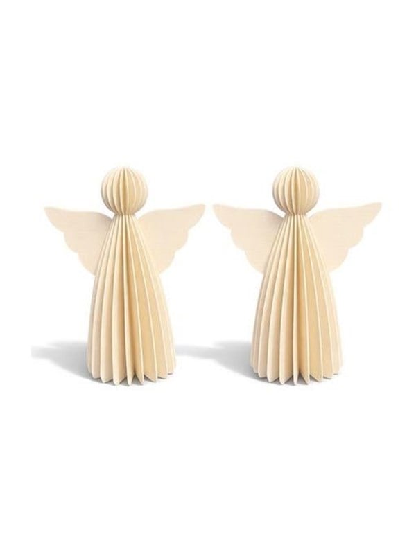 Mumi3D Weihnachtsanhnger - Engel - 6 cm - Beige - 2 Stk