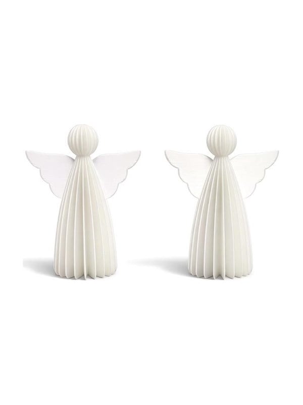 Mumi3D Weihnachtsanhnger - Engel - 9 cm - Seidenwei - 2 Stk