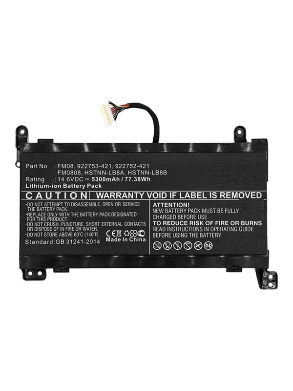 CoreParts - laptop battery - with 16-pin connector - Li-Ion - 53 Ah - 77 Wh