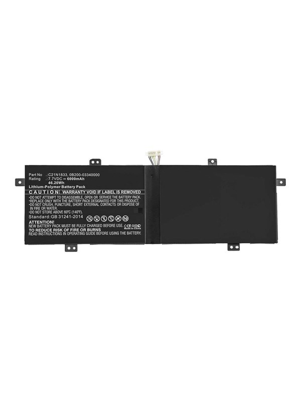 CoreParts - laptop battery - 77 V - Li-pol - 6000 mAh - 462 Wh