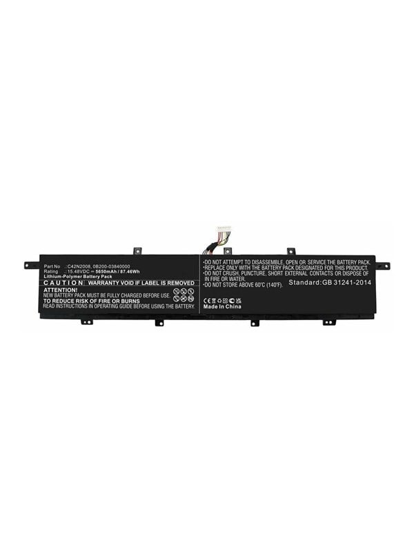 CoreParts Battery for Asus Notebook (5650 mAh), Notebook Akku, Schwarz - Bild 3