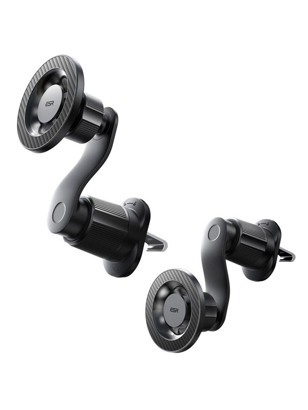 ESR OmniLock Magnetic Car Mount (Air Vent), Black Carbon Fiber, Smartphone Halterung, Schwarz - Bild 4