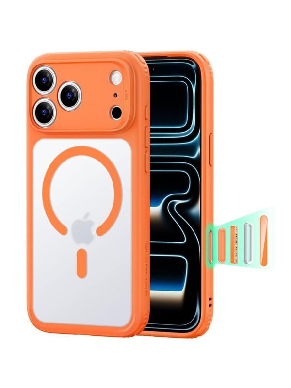 ESR Classic Hybrid MagSafe Case for iPhone 18 Pro 17 Pro - Orange