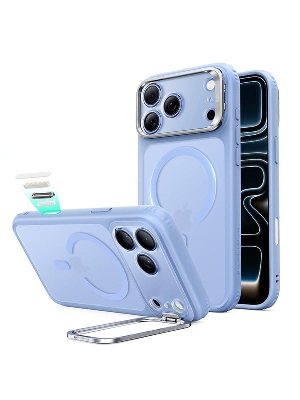 ESR Classic Hybrid Kickstand MagSafe Case for iPhone 18 Pro Max 17 Pro Max - Light Blue Matte