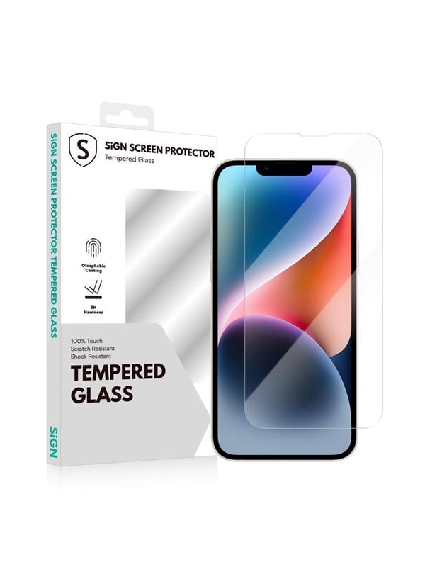 SiGN Tempered Glass Screen Protector for iPhone 14