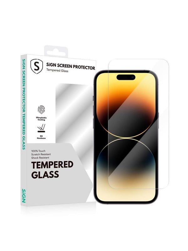 SiGN Tempered Glass Screen Protector for iPhone 14