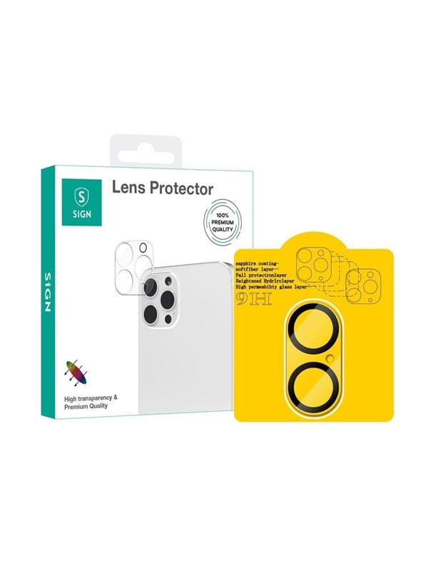 SiGN Tempered Glass Lens Protector for iPhone 16