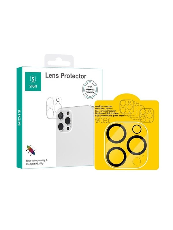 SiGN Tempered Glass Lens Protector for iPhone 16 P