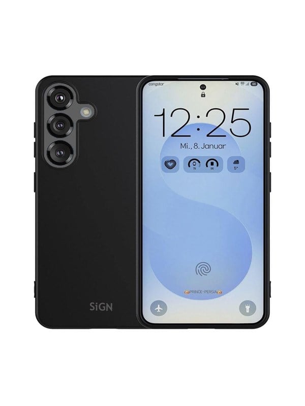 SiGN Liquid Silicone Case for Samsung Galaxy S25 - Black