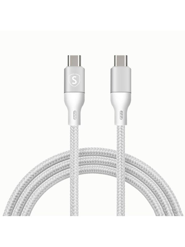 SiGN 60W USB-C to USB-C cable 2m - White