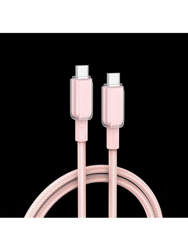 SiGN USB-C to USB-C cable 60W 1m - Pink