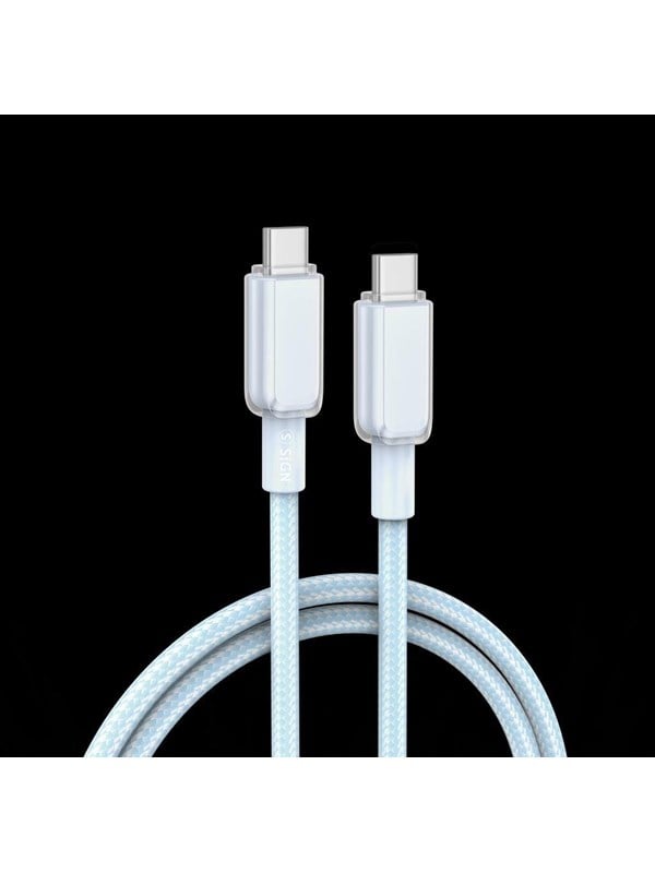 SiGN USB-C to USB-C Cable 60W 1m - Blue