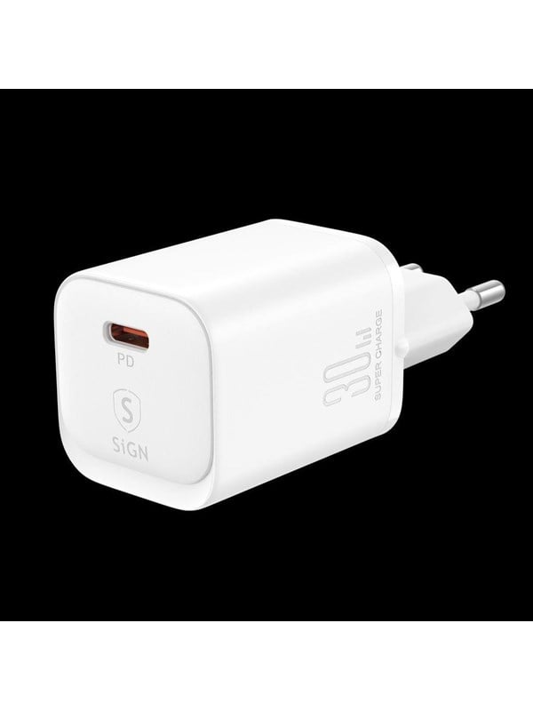 SiGN Single-Port Fast Charger 30W - White