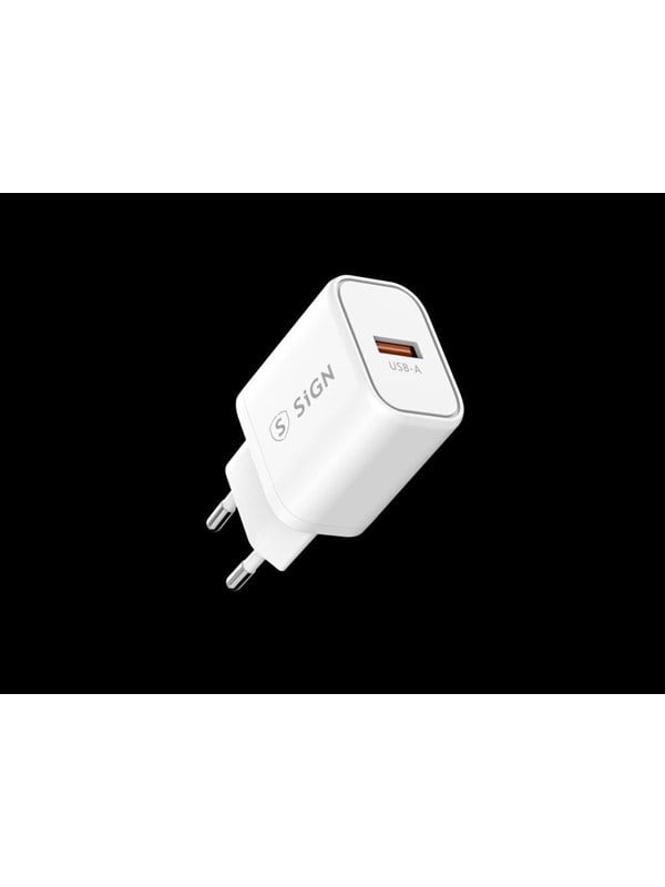 SiGN Fast Charger USB-A QC 30 18W 3A - White