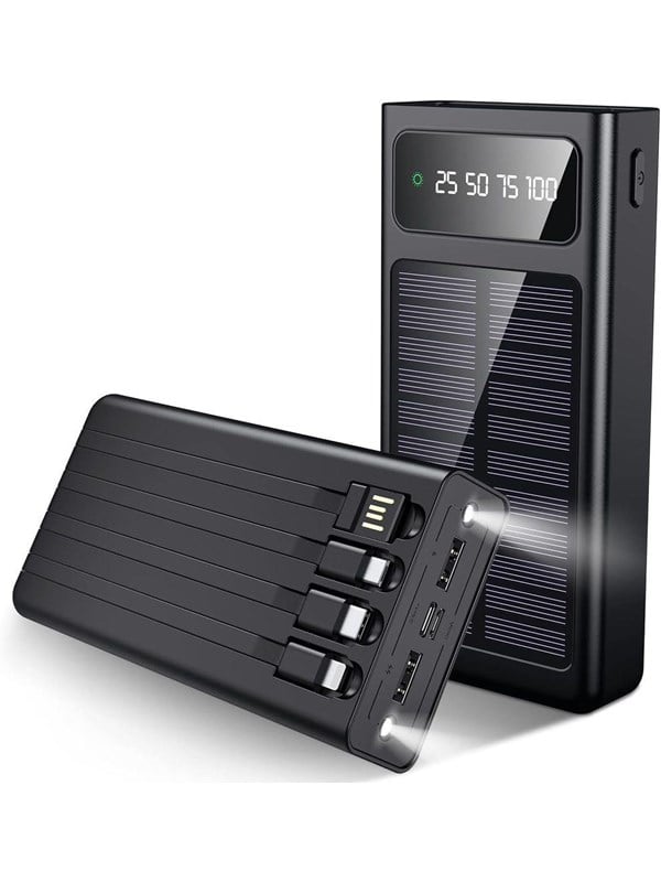 SiGN Powerful Solar Powerbank with Built-in Cables - 20000 mAh