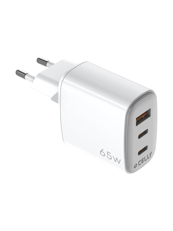 CELLY UPTC COLLECTION power adapter - GaN - 2 x USB-C USB - 65 watt