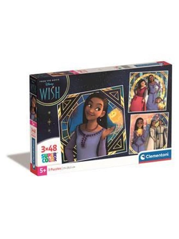 Clementoni Puzzle Square Disneys Wish 3x48 Teile