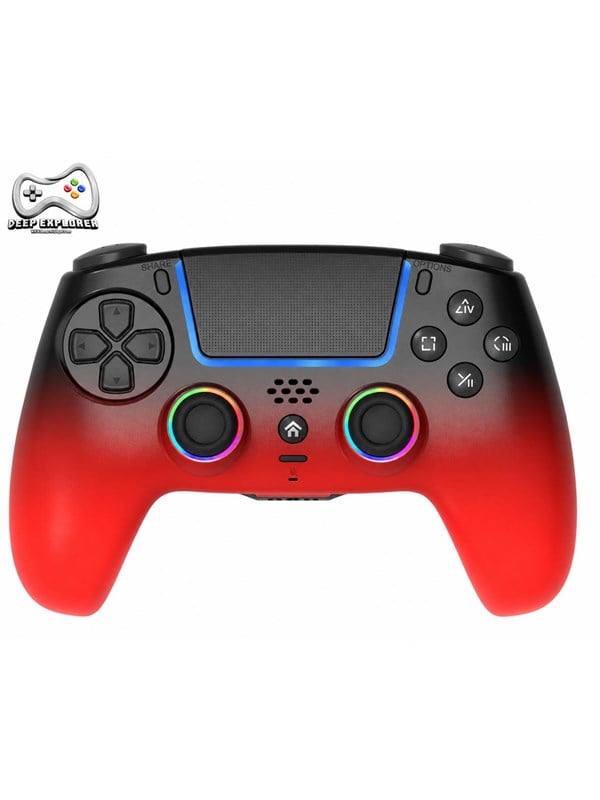 Deep Explorer Pro RGB Wireless PS5 Controller Eclipse Red - Wireless Controller - Sony PlayStation 5