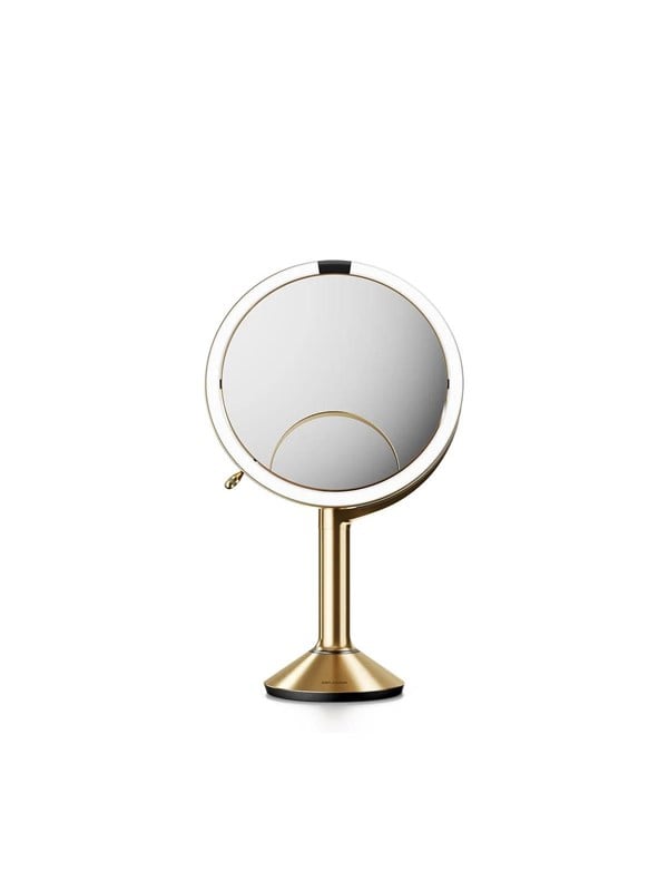 Simplehuman Sensor Mirror Trio Kosmetikspiegel  Messingoptik