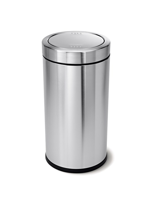 Simplehuman Abfalleimer mit Schwingdeckel  55 L  gebrsteter Edelstahl