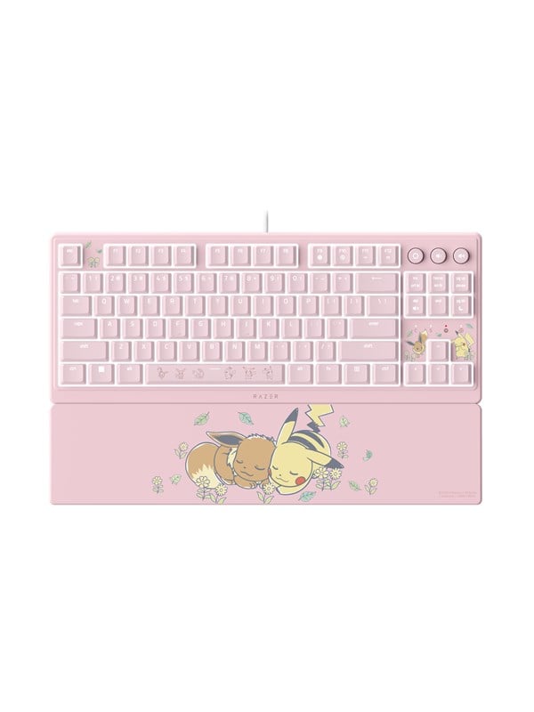Razer Ornata V3 Tenkeyless  Pikachu  Eevee Edition keyboard