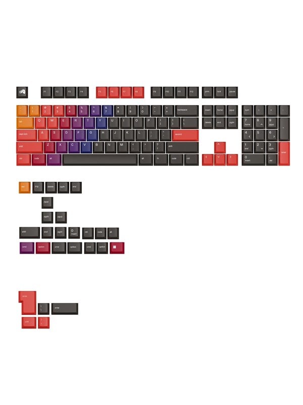 Glorious GPBT Gradient Keycaps - Celestial Fire -