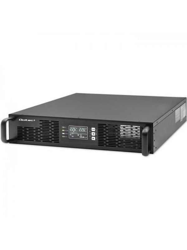 Qoltec - UPS - power factor 10 LCD EPO on-line - 1000 watt - 1000 VA