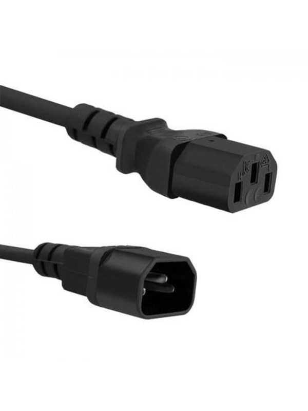 Qoltec Stromkabel C13 auf C14 - 250 V 10 A - 3 m