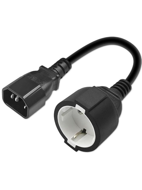 Qoltec Schwarz Stromadapter, Adapter (C14, Cee 7/7) - Bild 3