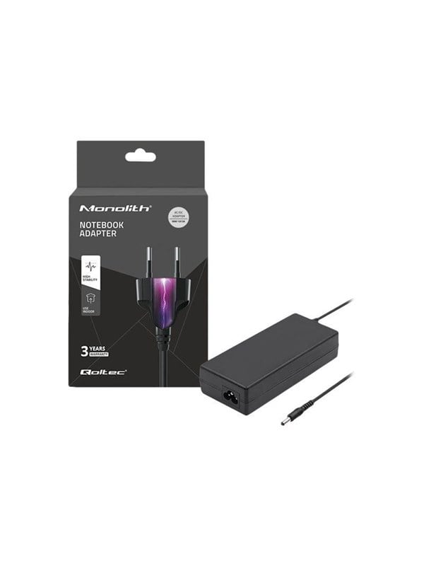 Qoltec 60W desktopvoeding |   12V |     5A |     5,5*2,1 + stroomkabel